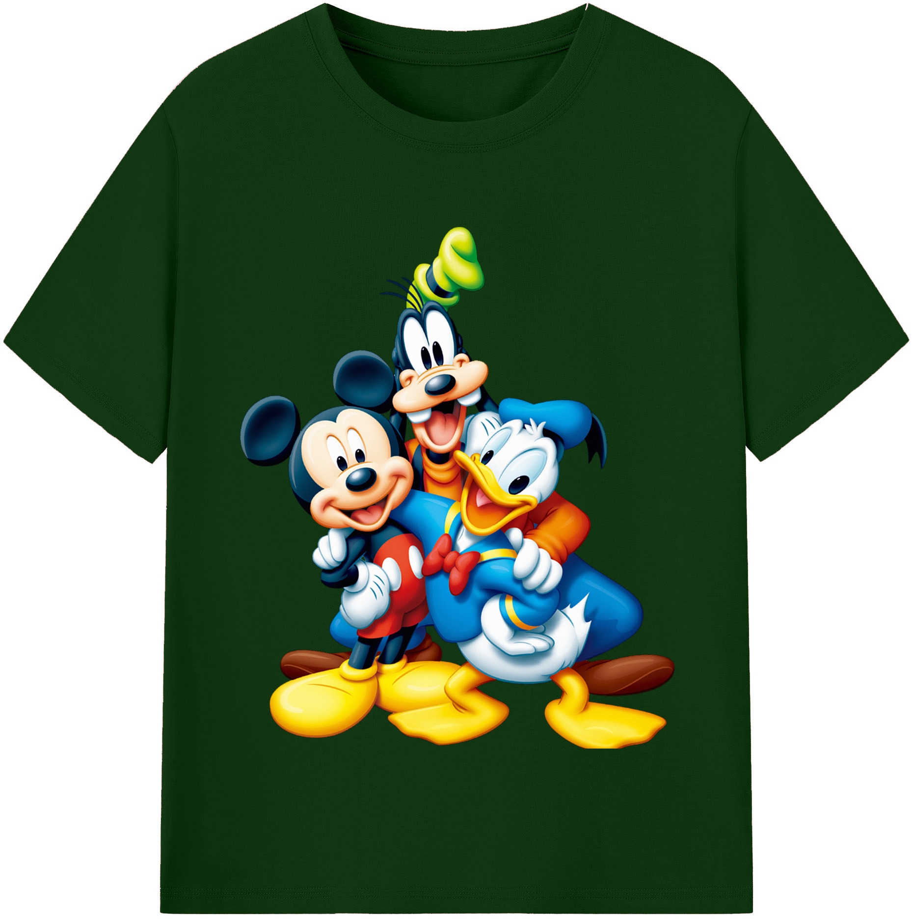 （画像用） ミッキーマウス Mickey Mouse 綿100％半袖Tシャツ（フロントプリント）